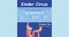 Desktop Screenshot of kindercircus.com.au